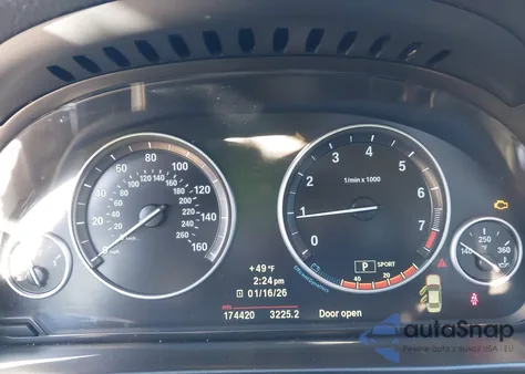 2013 BMW 528I z USA, uszkodzony, nr VIN WBAXG5C51DDY34725